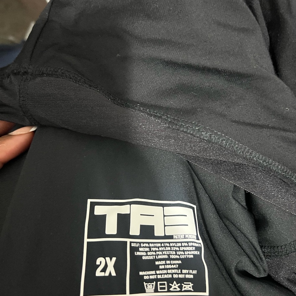 TA3 Black Bodysuit  2X